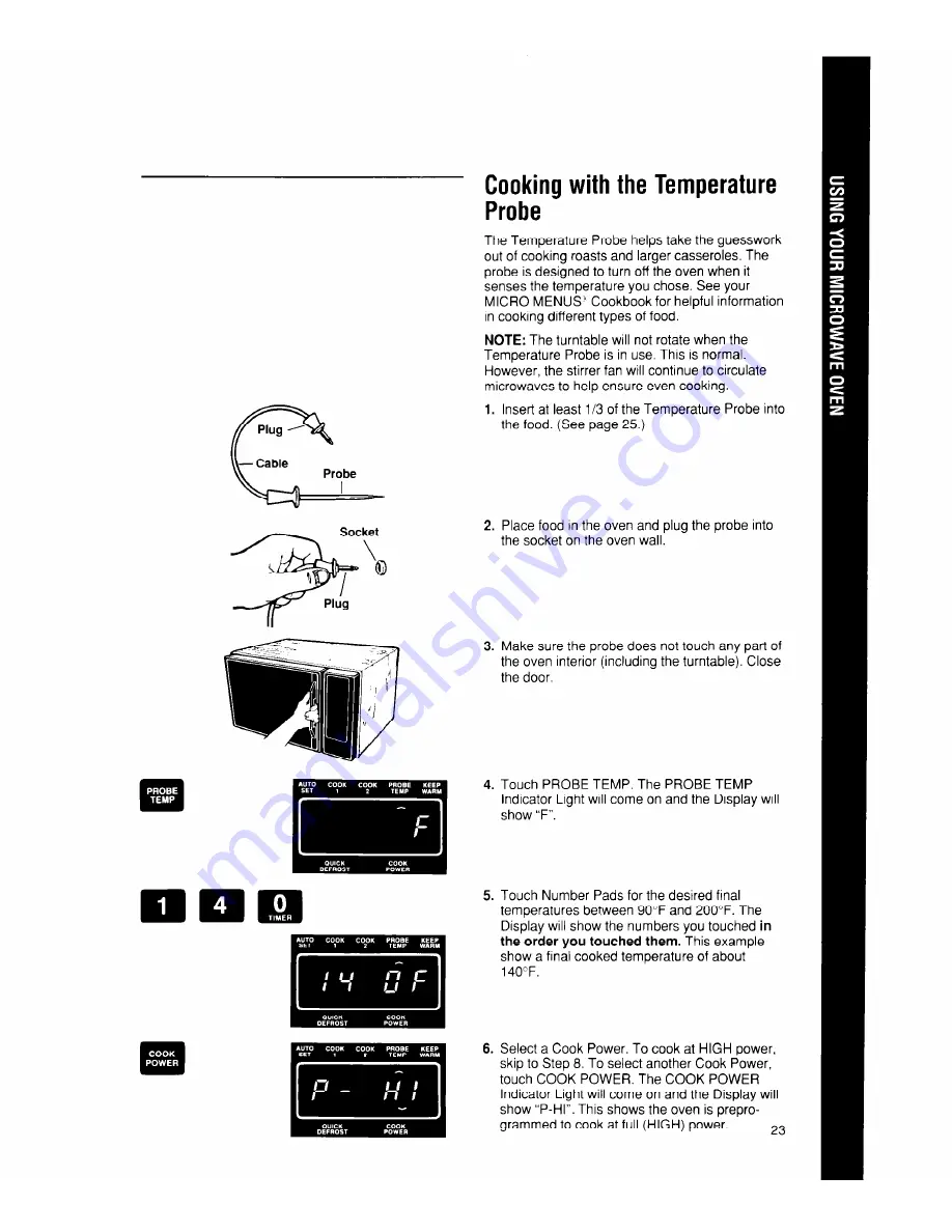 Whirlpool MW7500XW Скачать руководство пользователя страница 23