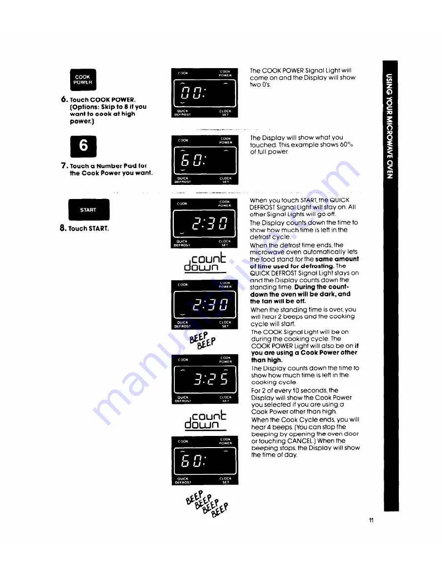 Whirlpool MW8500XP Скачать руководство пользователя страница 11