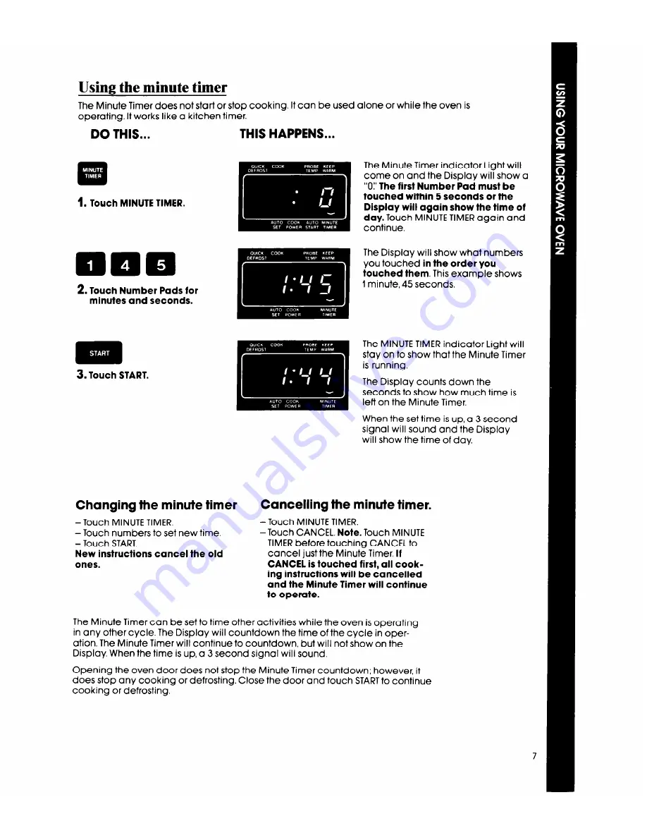 Whirlpool MW8650XS Скачать руководство пользователя страница 7