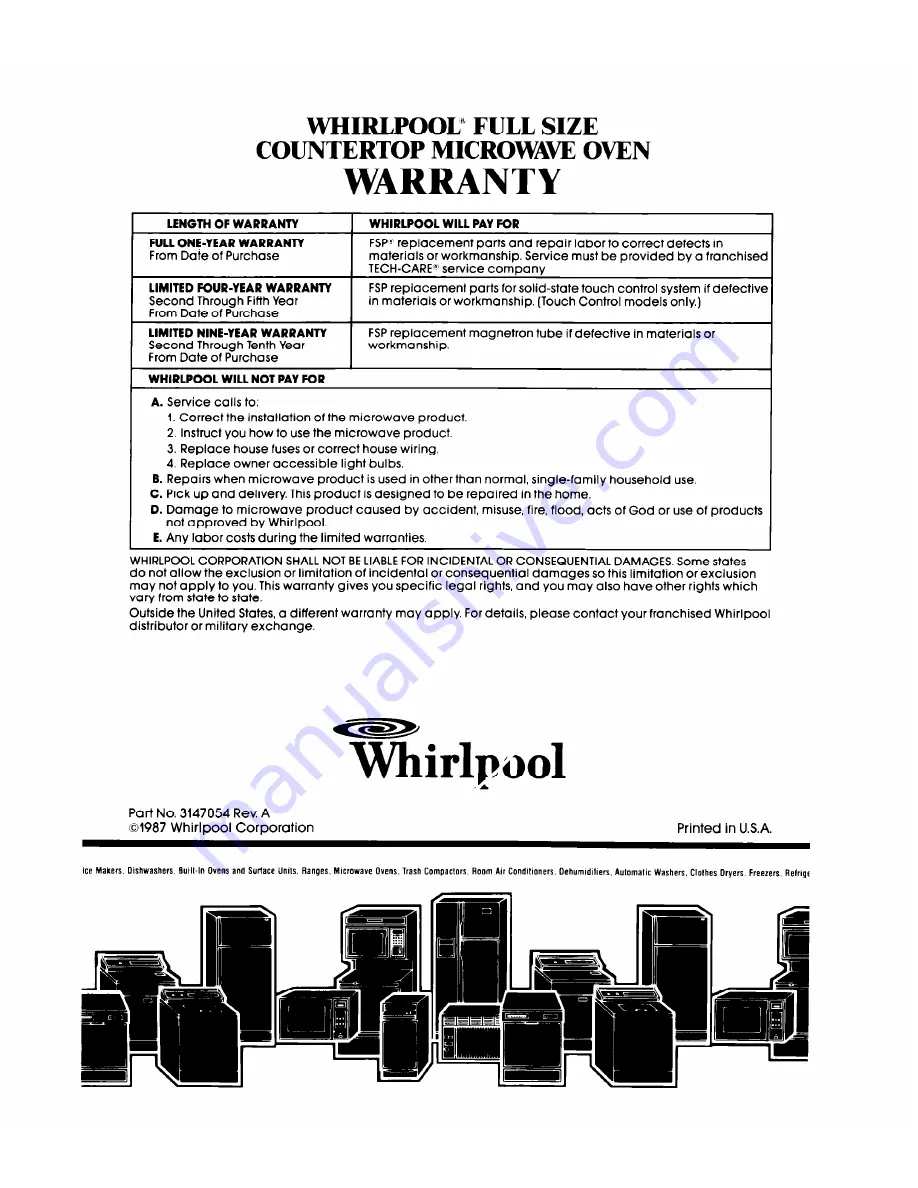 Whirlpool MW8650XS Скачать руководство пользователя страница 32