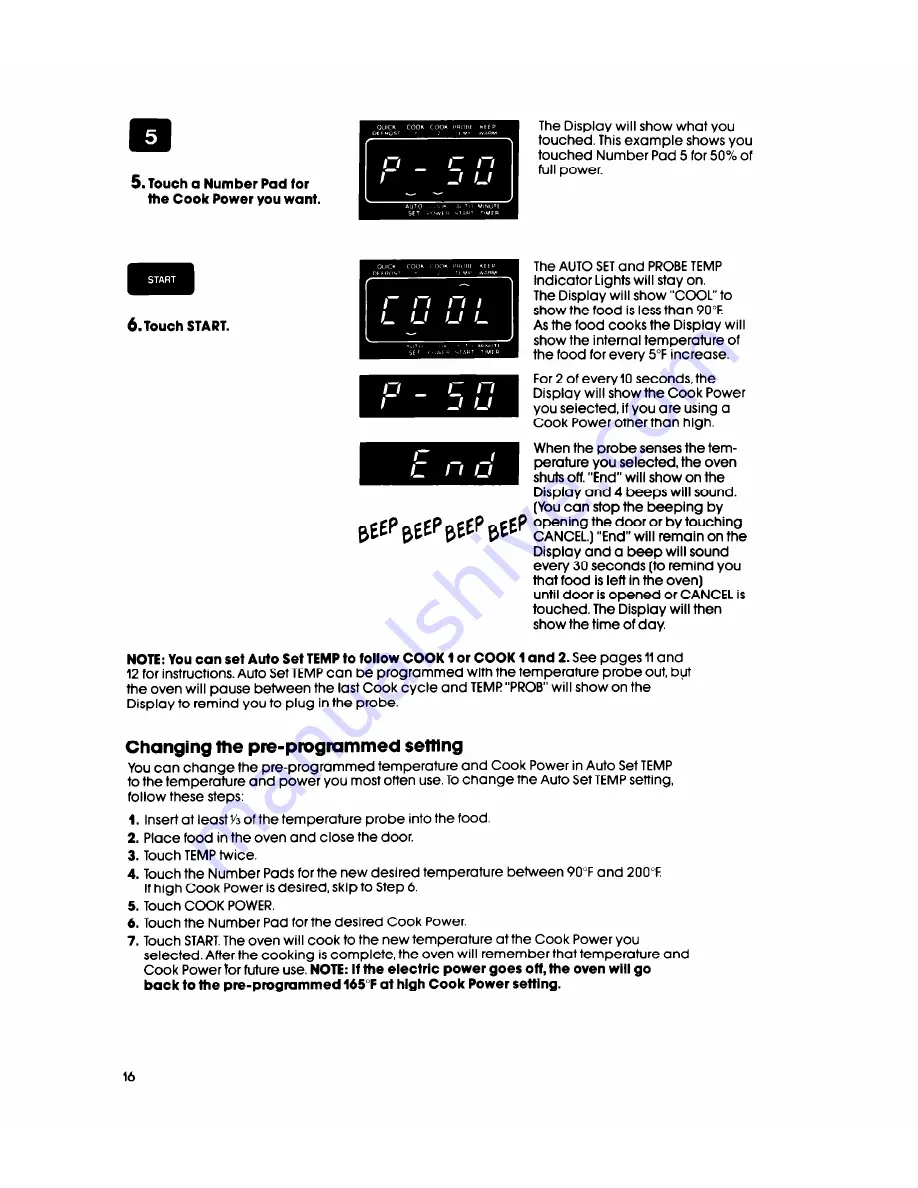 Whirlpool MW8700XS Use And Care Manual Download Page 16