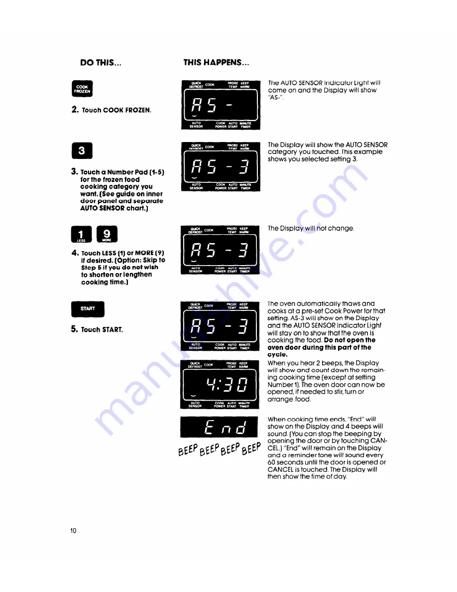 Whirlpool MW8900XS Use & Care Manual Download Page 10