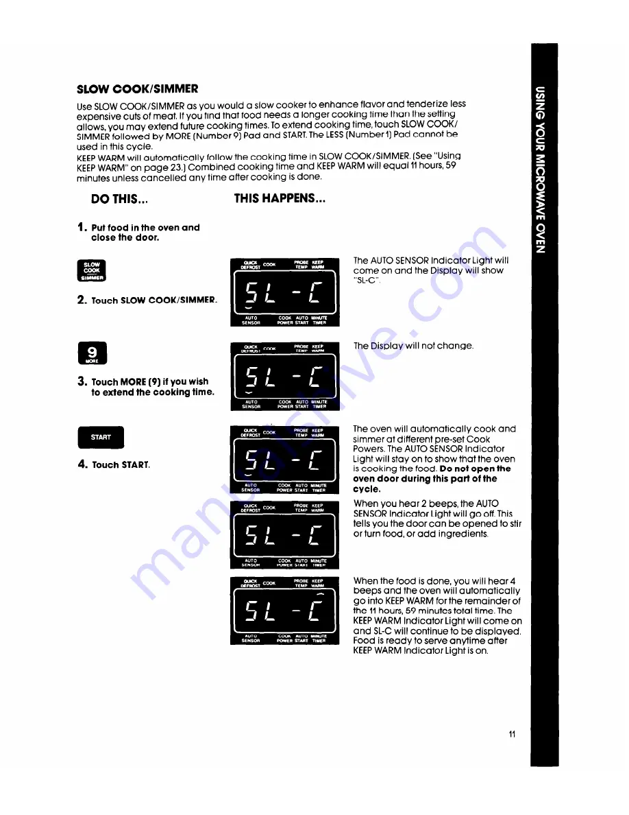 Whirlpool MW8900XS Use & Care Manual Download Page 11