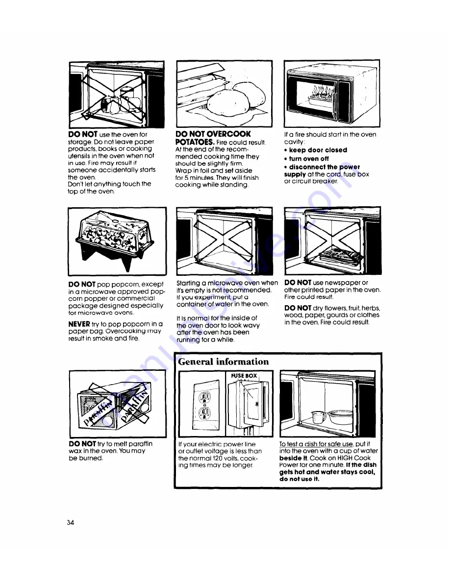 Whirlpool MW8900XS Use & Care Manual Download Page 34