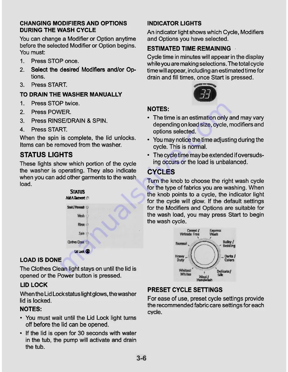 Whirlpool Oasis HE 2006 Скачать руководство пользователя страница 20