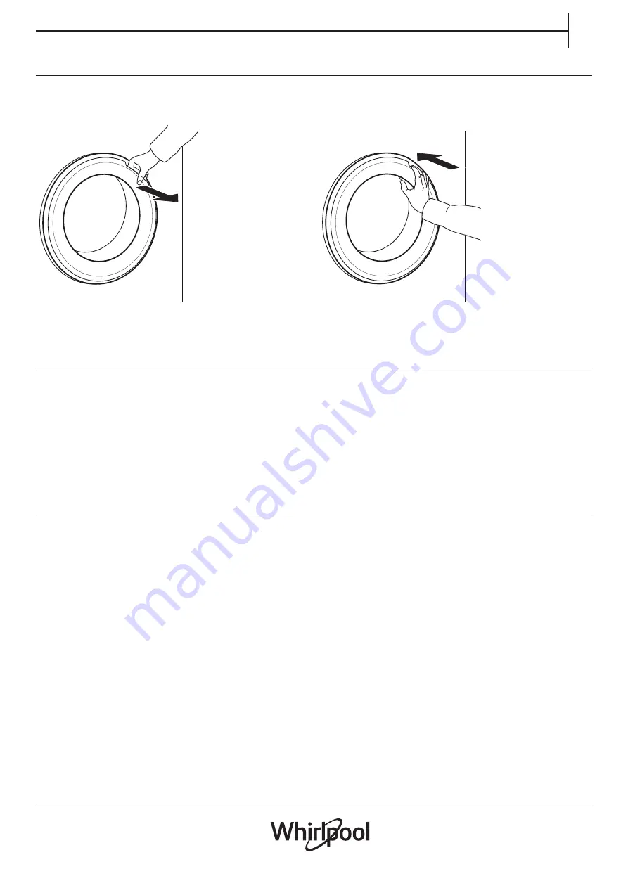 Whirlpool Omnia Commercial 6th Sense AWG 1112 S/PRO Health & Safety, Use & Care And Installation Manual Download Page 11