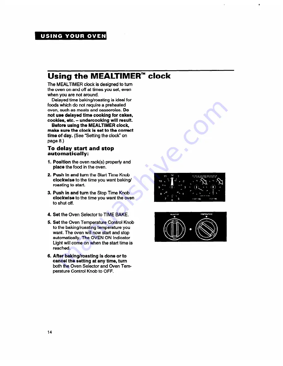 Whirlpool RB1005PXY Use And Care Manual Download Page 14