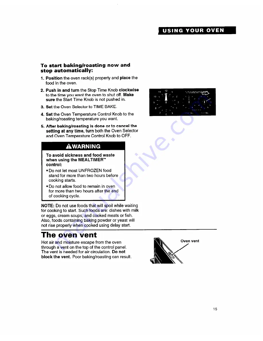 Whirlpool RB1005XY Use And Care Manual Download Page 15