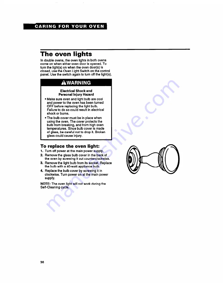 Whirlpool RB16OPXY Use And Care Manual Download Page 36