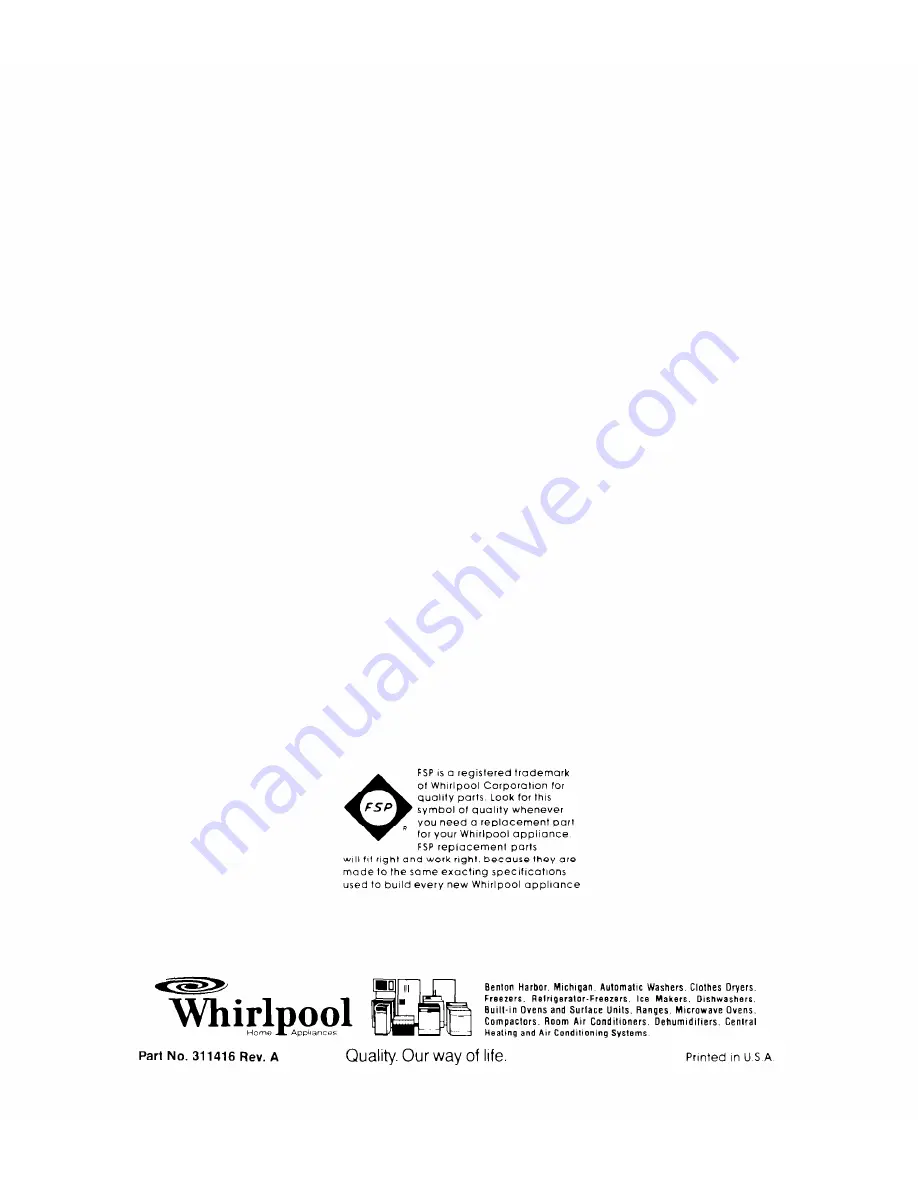 Whirlpool RB270PXK Скачать руководство пользователя страница 20