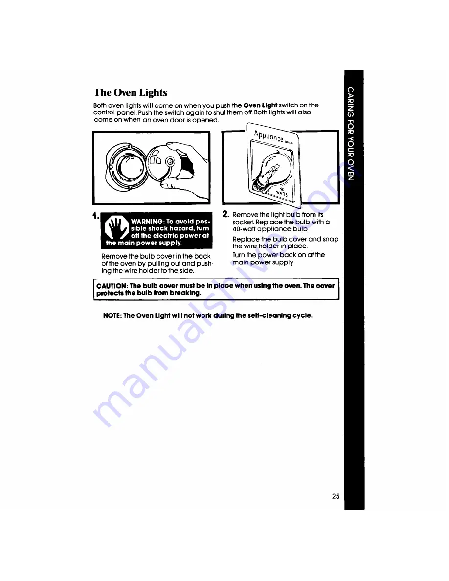 Whirlpool RB275PXK Use & Care Manual Download Page 25