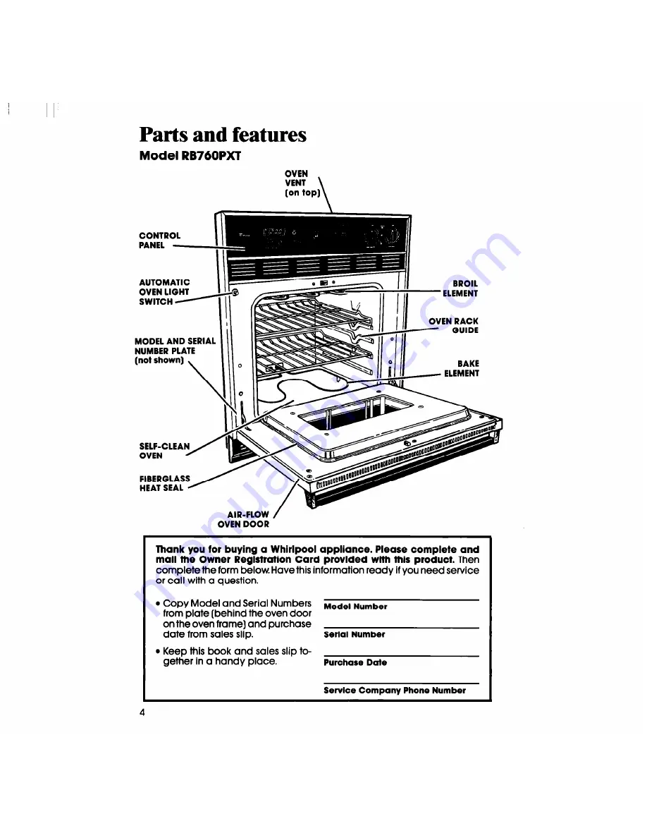 Whirlpool RB760PXT Скачать руководство пользователя страница 4