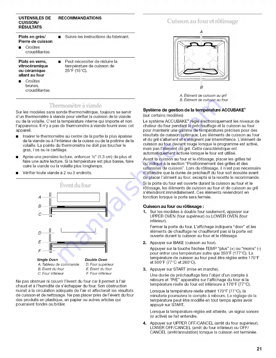 Whirlpool RBD245 Use & Care Manual Download Page 21