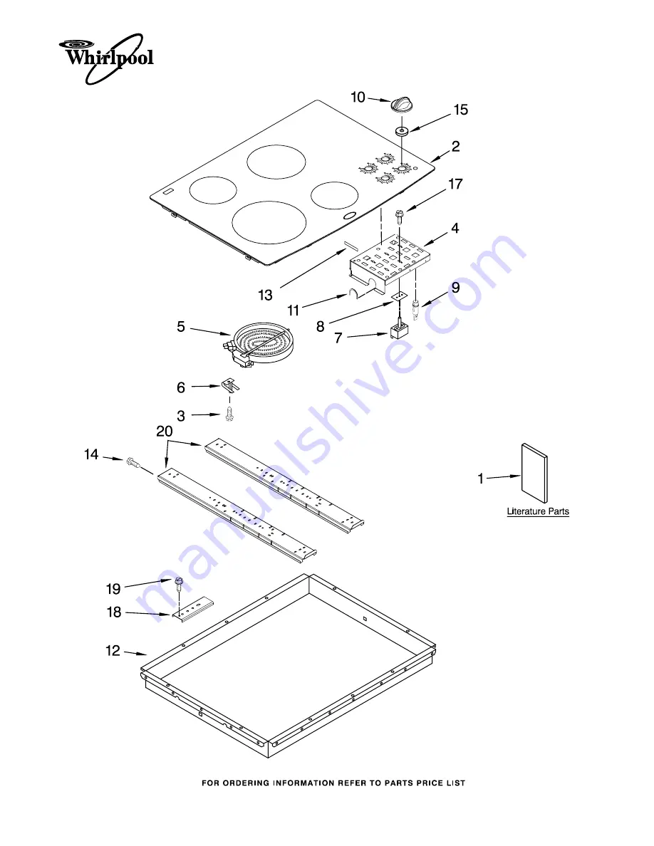 Whirlpool RCC3024RB03 Parts Manual Download Page 1