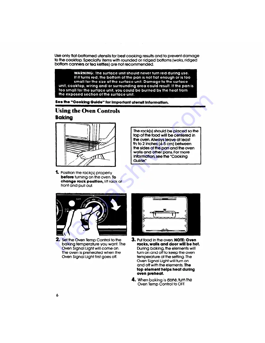 Whirlpool RF0100XR Use & Care Manual Download Page 6