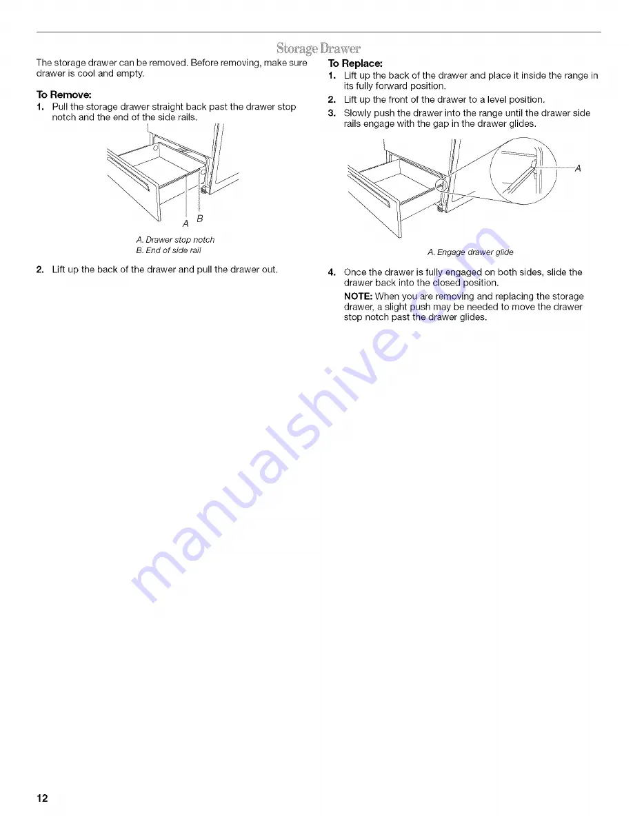 Whirlpool RF110AXSQ0 Use & Care Manual Download Page 12