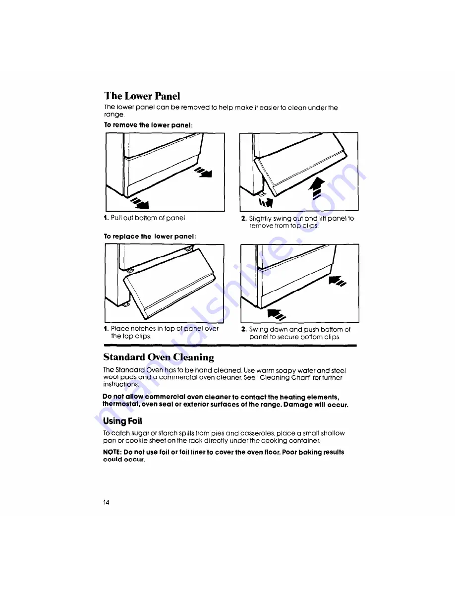 Whirlpool RF3000XV Use & Care Manual Download Page 14