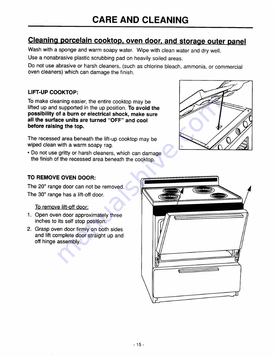 Whirlpool RF3010XE Скачать руководство пользователя страница 16