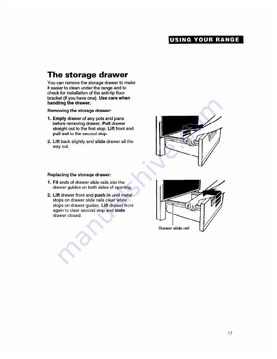 Whirlpool RF314BXB Use And Care Manual Download Page 17