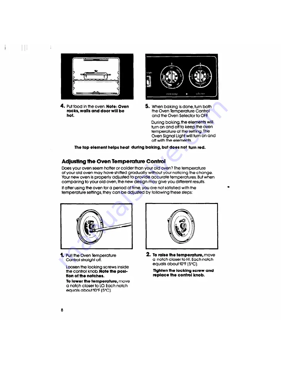 Whirlpool RF3165XP Use & Care Manual Download Page 8