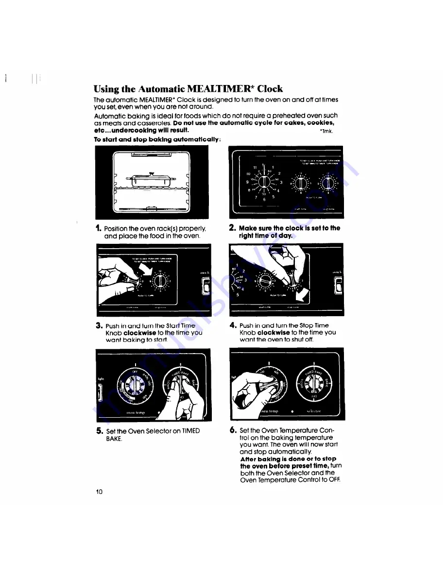 Whirlpool RF3165XP Use & Care Manual Download Page 10