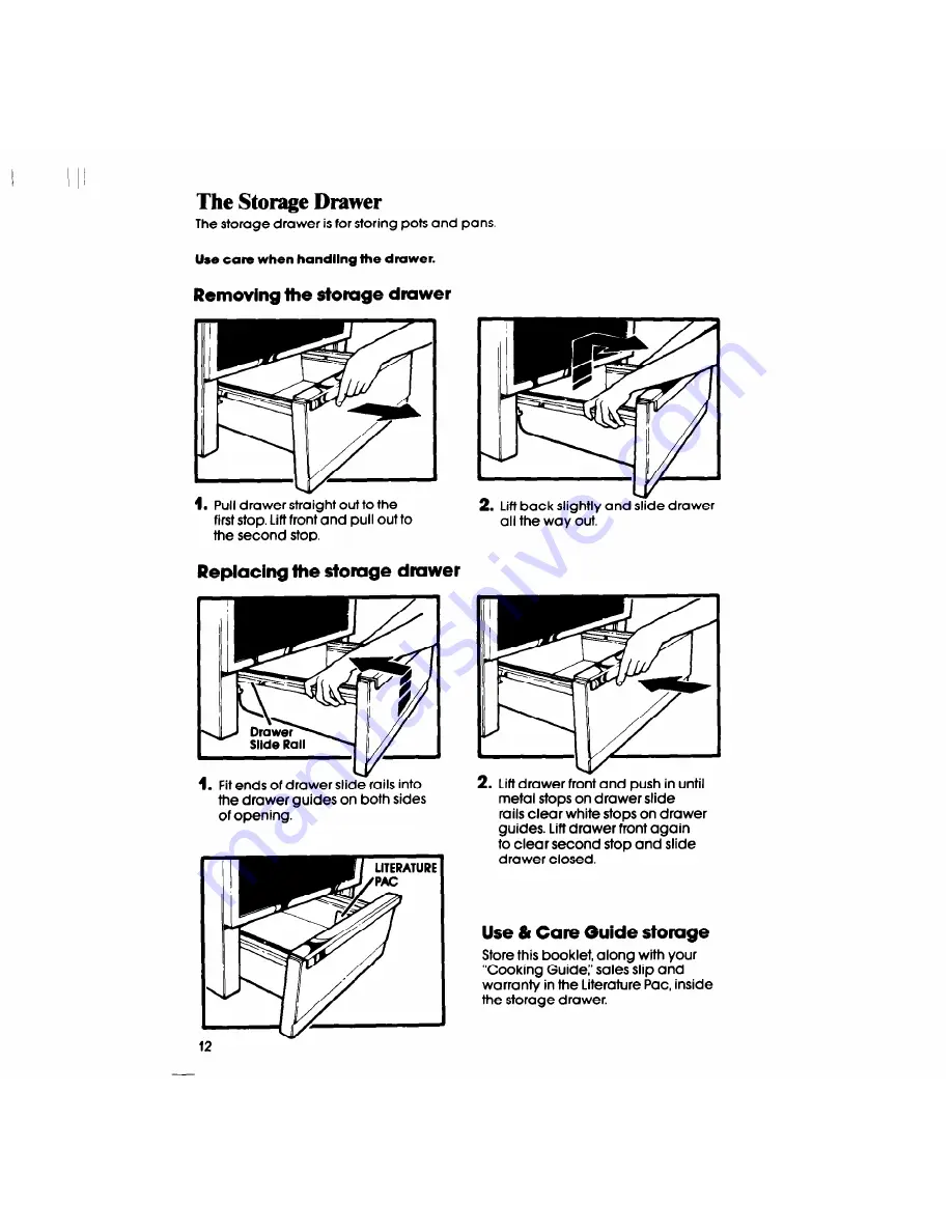 Whirlpool RF3165XP Use & Care Manual Download Page 12