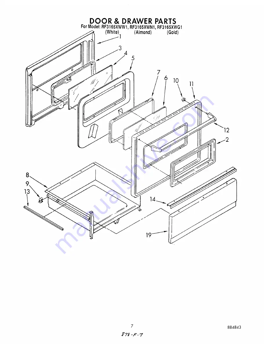 Whirlpool RF3165XWG1 Скачать руководство пользователя страница 11