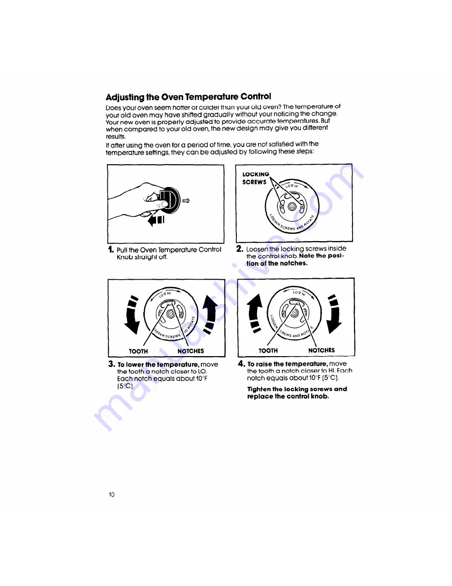 Whirlpool RF317PXX Скачать руководство пользователя страница 10