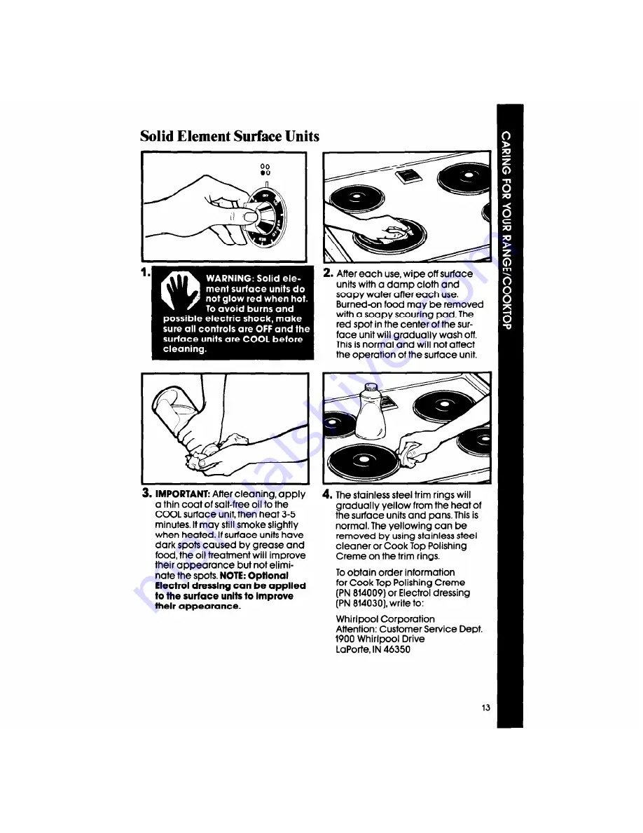 Whirlpool RF327PXP Use & Care Manual Download Page 13