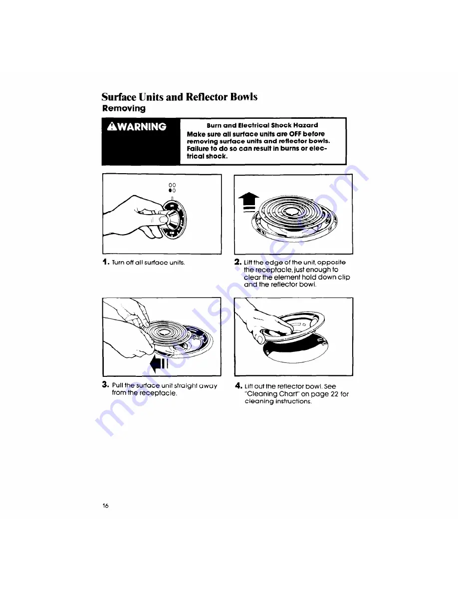 Whirlpool RF3365XW Use And Care Manual Download Page 16