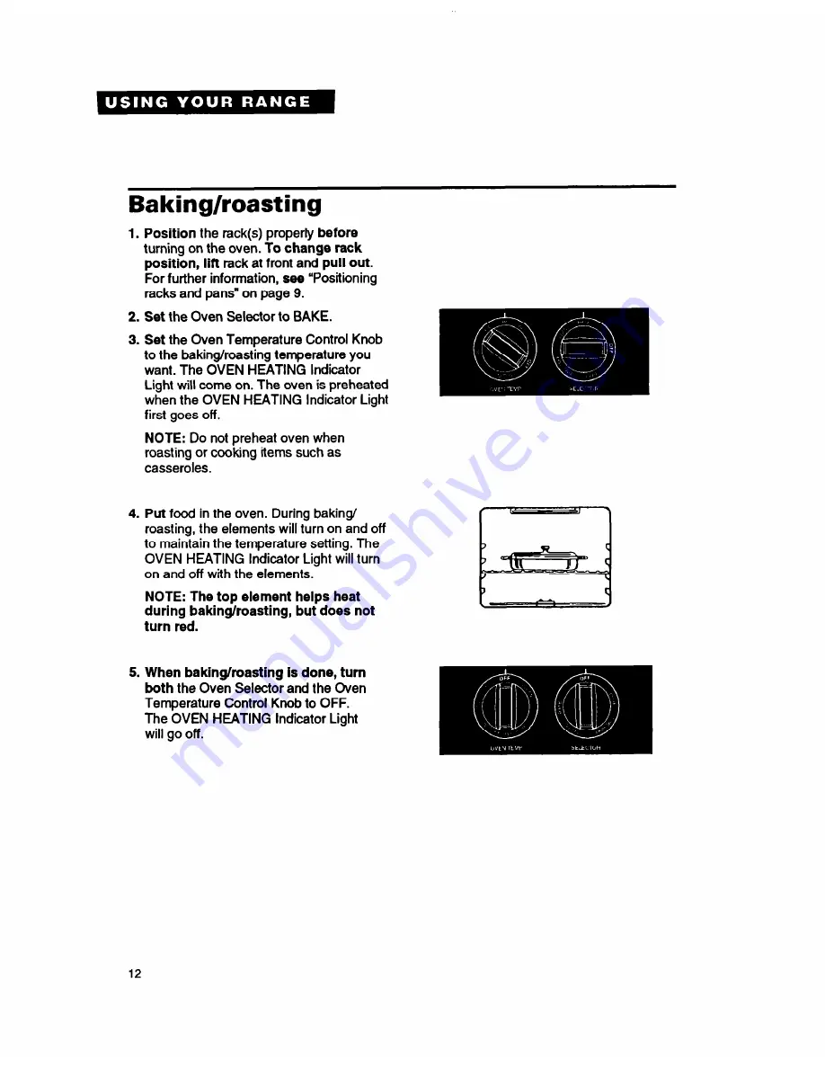 Whirlpool RF354BXB Use And Care Manual Download Page 12