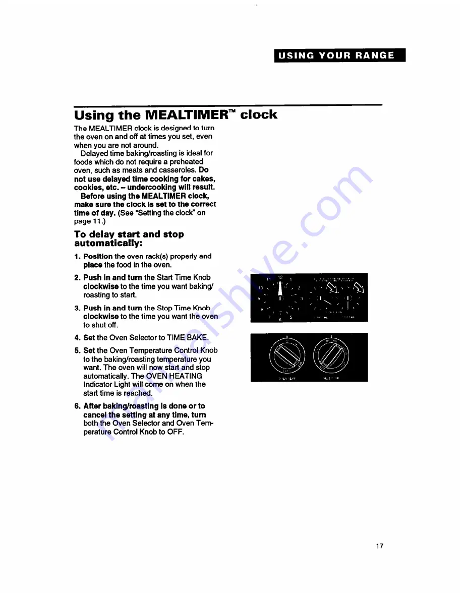 Whirlpool RF354BXB Use And Care Manual Download Page 17