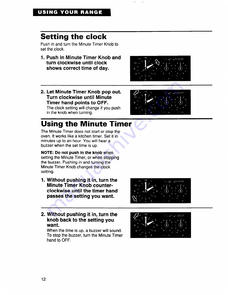 Whirlpool RF356BXD Use And Care Manual Download Page 12