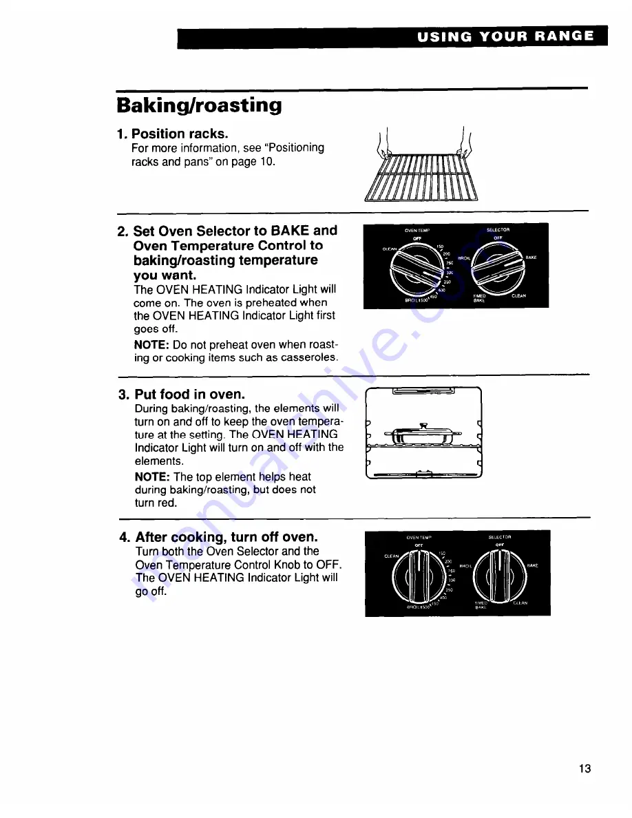 Whirlpool RF356BXD Use And Care Manual Download Page 13