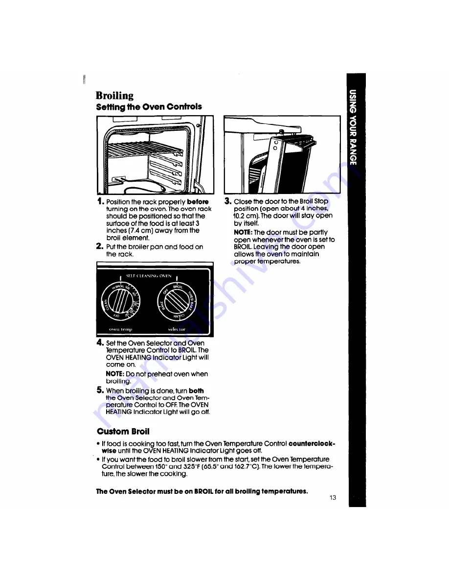 Whirlpool RF360BX Use And Care Manual Download Page 13