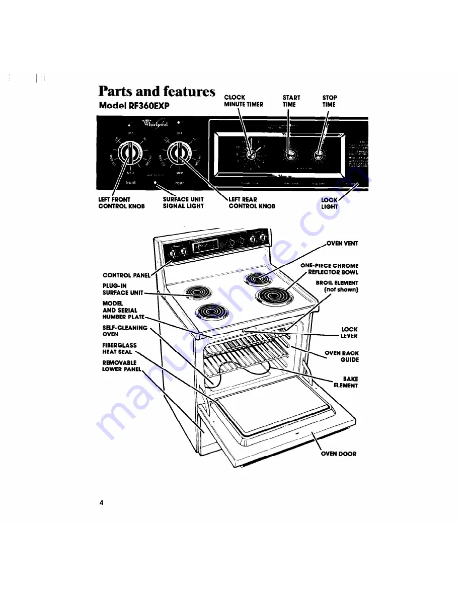 Whirlpool RF360EXP Скачать руководство пользователя страница 4