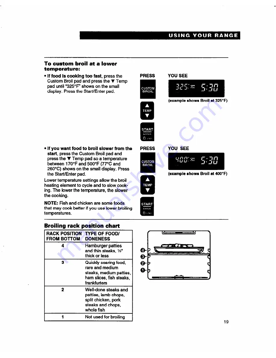 Whirlpool RF362BBD Скачать руководство пользователя страница 19