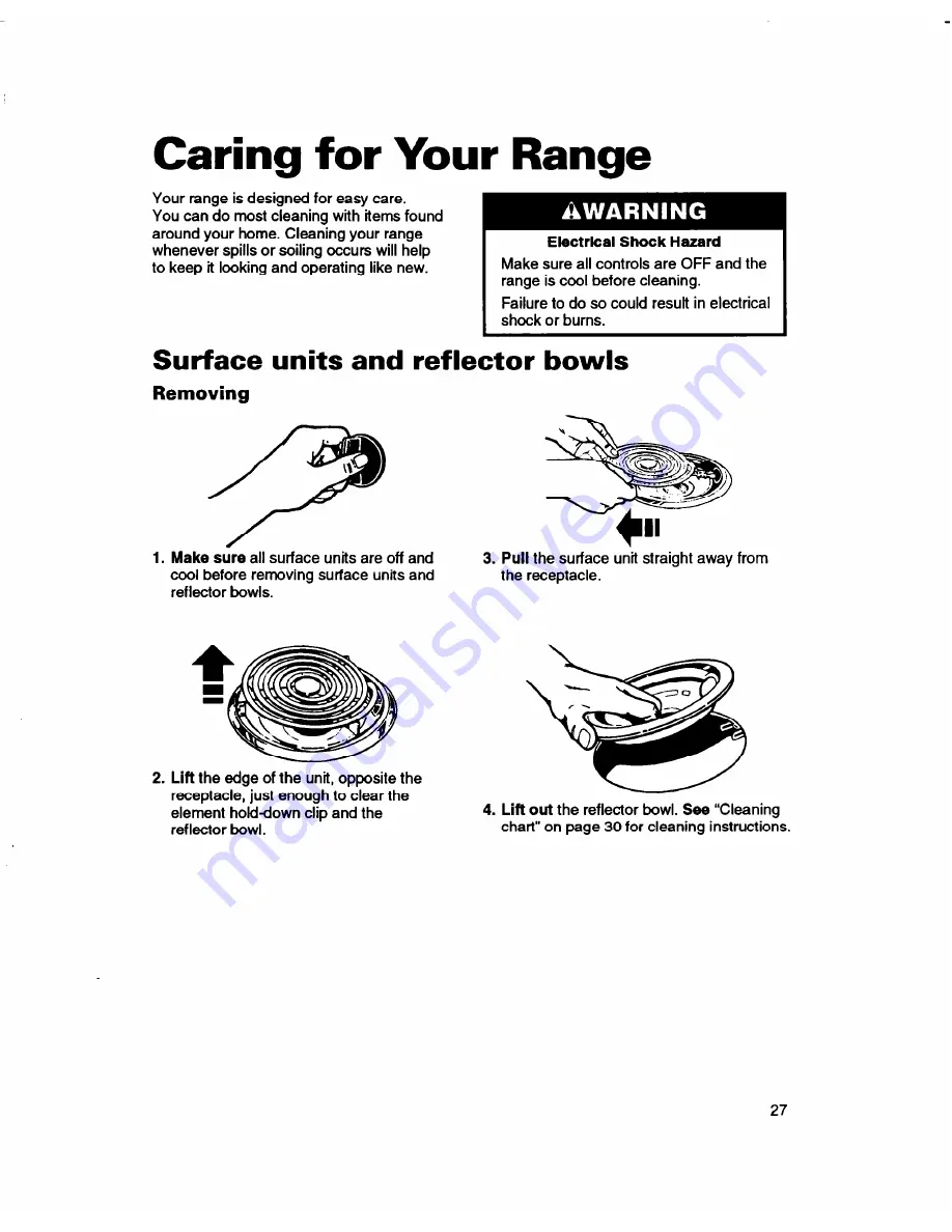 Whirlpool RF362BBD Use And Care Manual Download Page 27