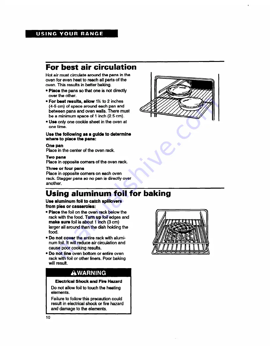 Whirlpool RF362BXB Use And Care Manual Download Page 10