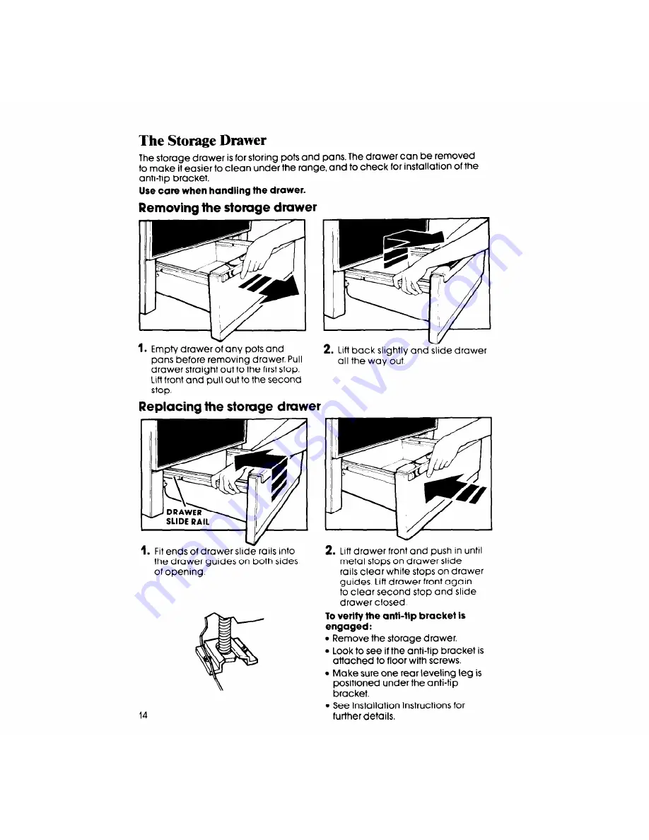 Whirlpool RF365PXX Use And Care Manual Download Page 14