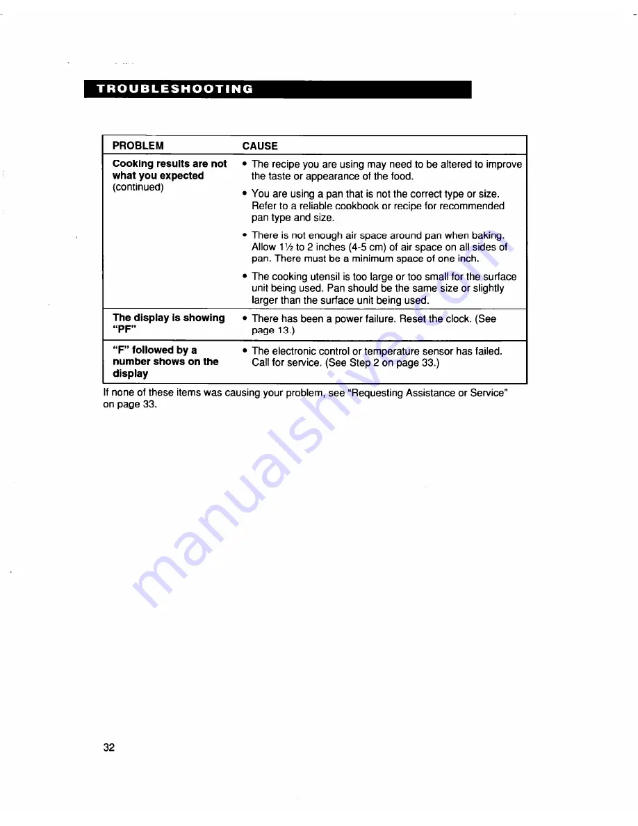 Whirlpool RF376PXD Use And Care Manual Download Page 32