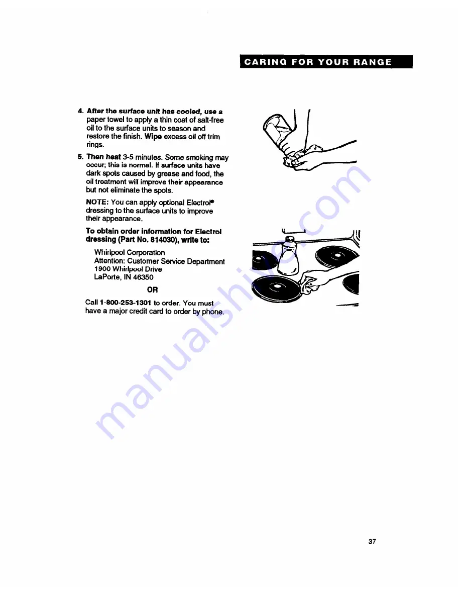 Whirlpool RF377PXY Use And Care Manual Download Page 37