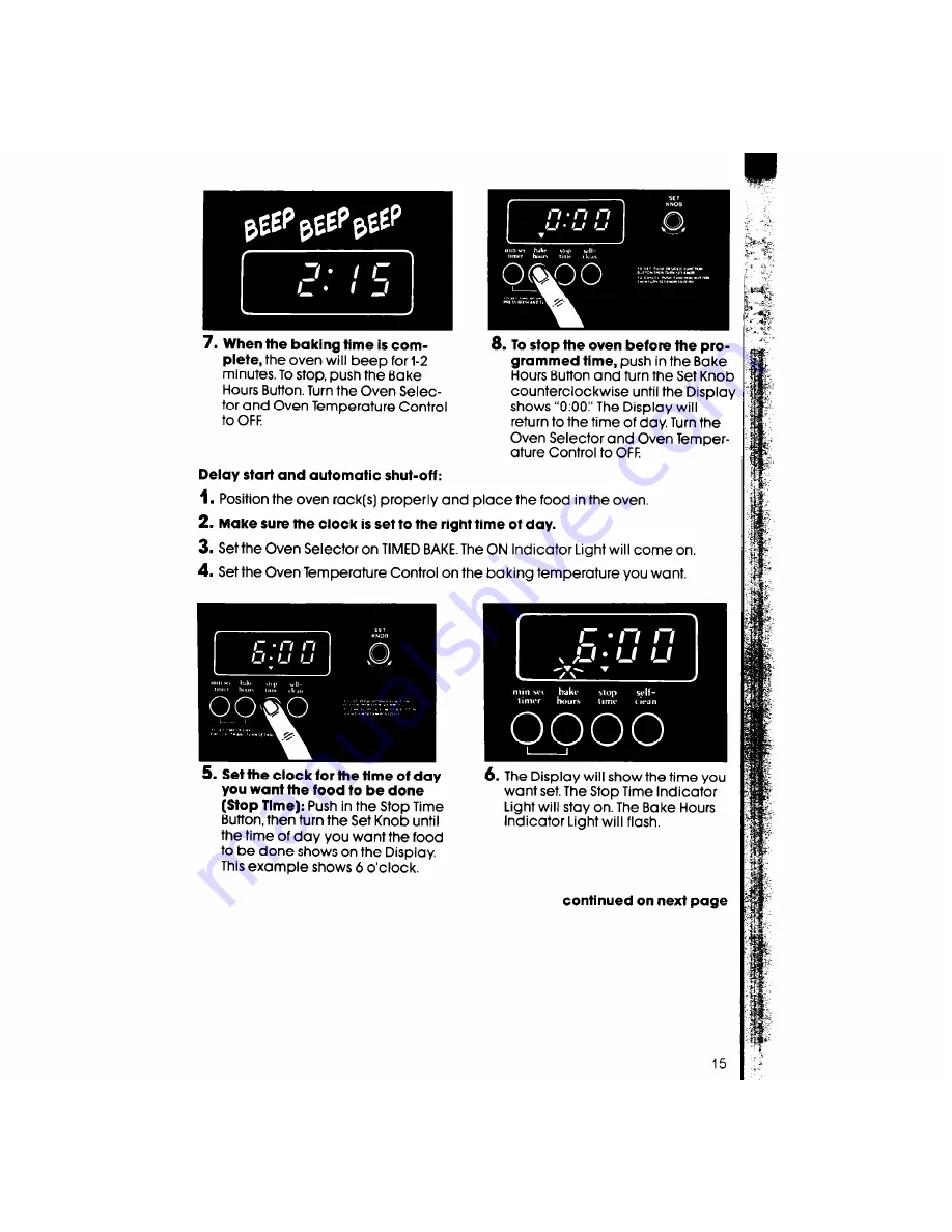 Whirlpool RF385PCW Use & Care Manual Download Page 15