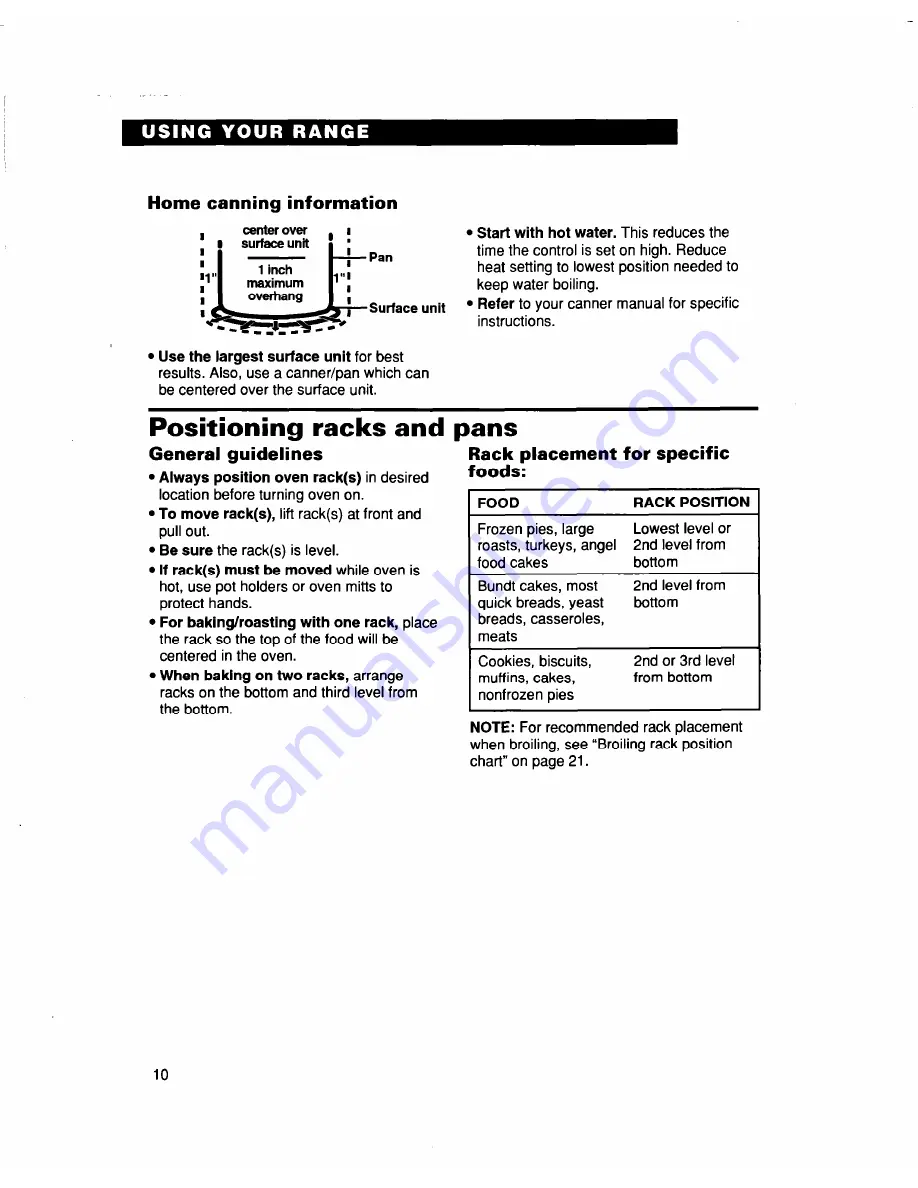 Whirlpool RF386PXD Скачать руководство пользователя страница 10