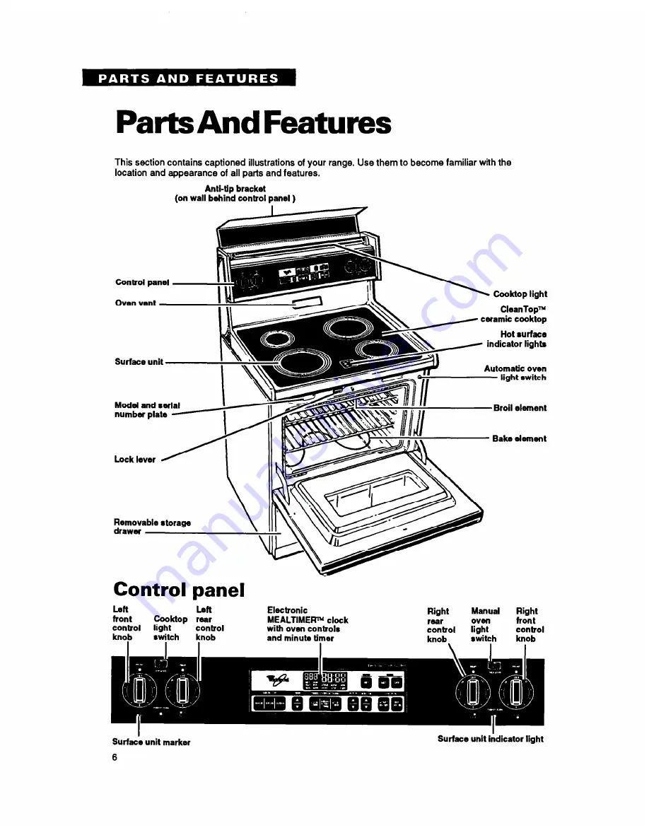 Whirlpool RF396PCY Скачать руководство пользователя страница 6