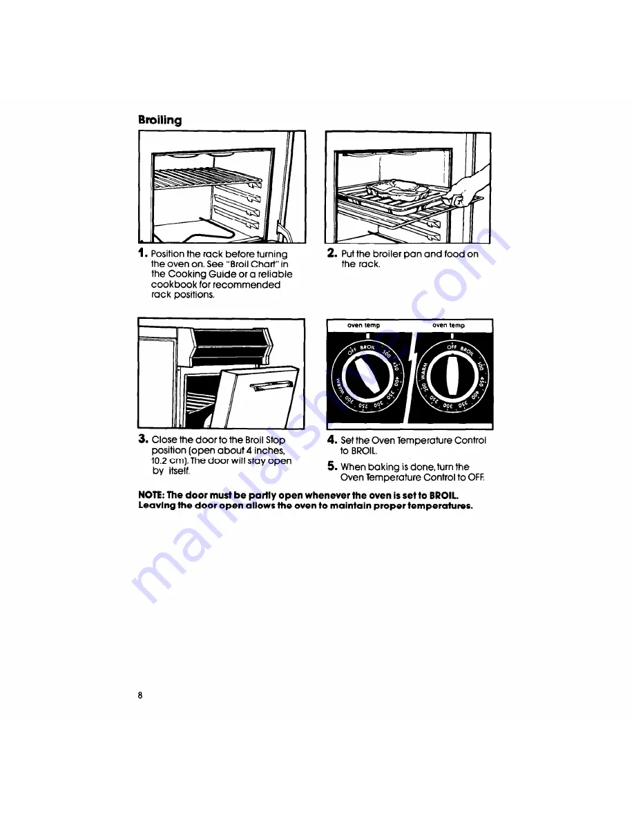 Whirlpool RF3O1OXV Use & Care Manual Download Page 8