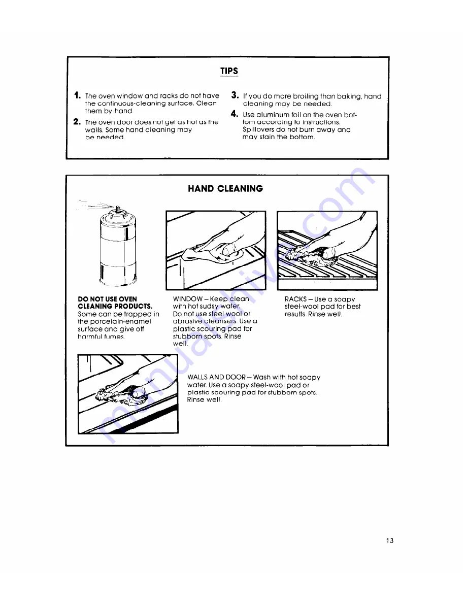 Whirlpool RF4400XL Use And Care Manual Download Page 13