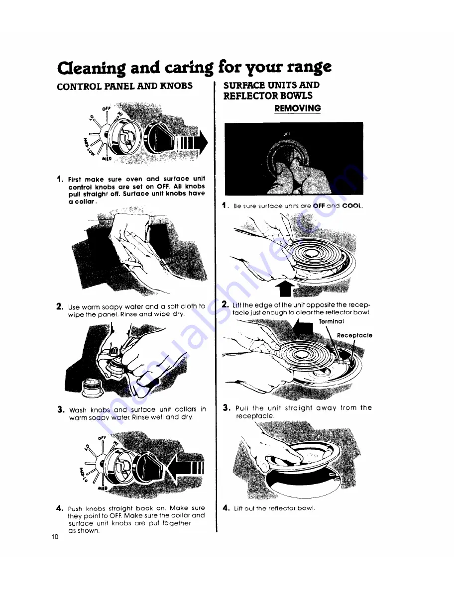 Whirlpool RF440XL Use And Care Manual Download Page 10