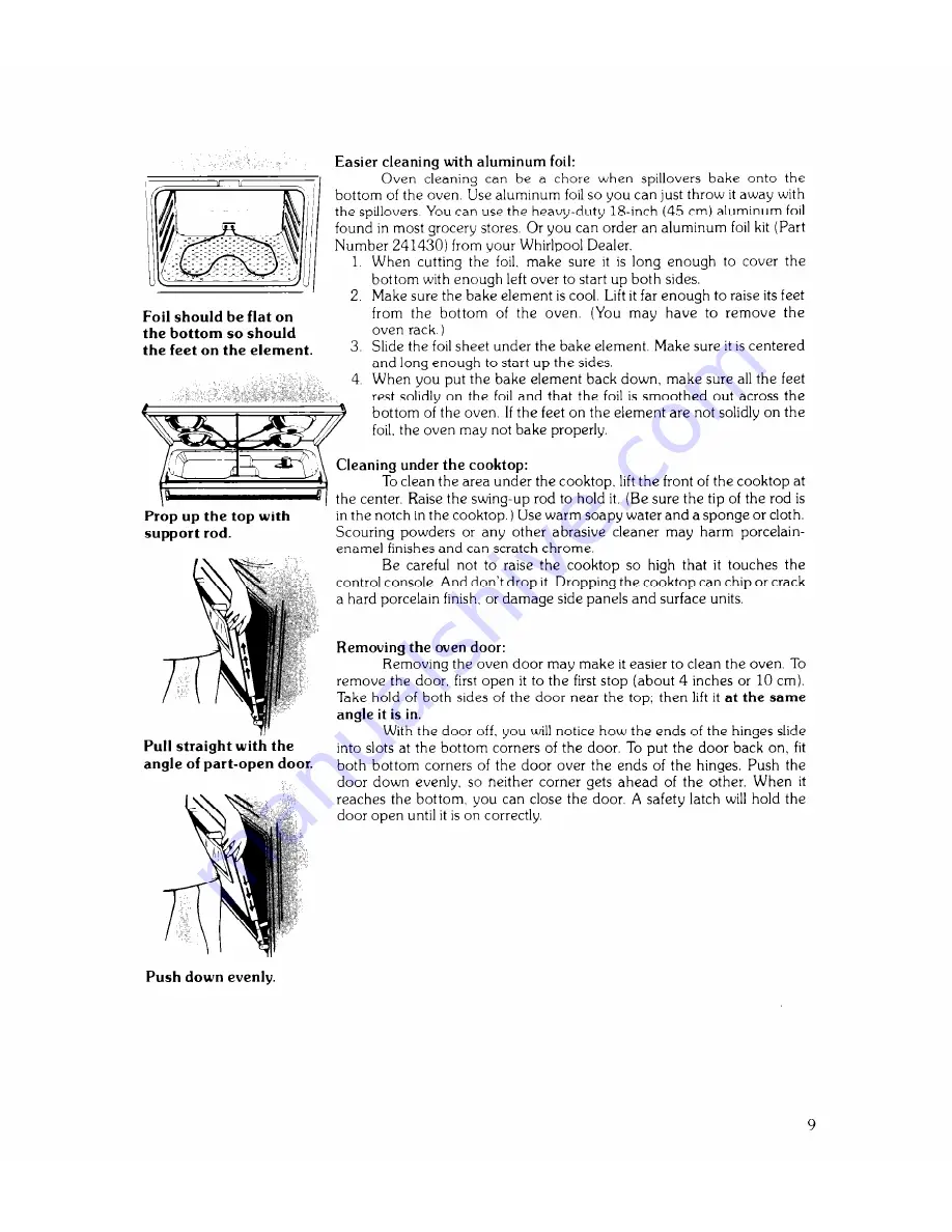 Whirlpool RJE-3100 Use And Care Manual Download Page 9