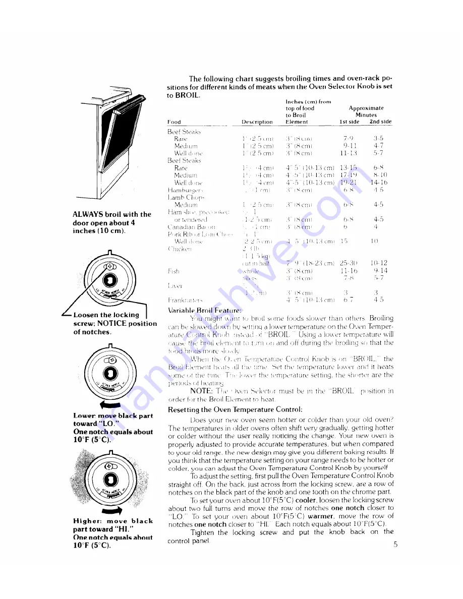 Whirlpool RJE-385P Use And Care Manual Download Page 5